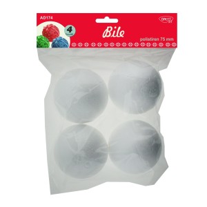 ACCESORII CRAFT - AD174 BILE POLISTIREN SET4 75MM