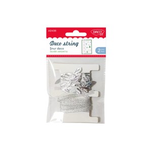 ACCESORII CRAFT – AD438 SNUR DECO ARGINTIU DACO