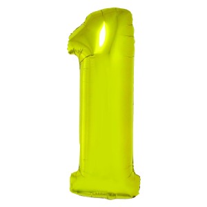 BALON FOLIE CIFRA 1 AURIU 100 CM DACO BL1001AU