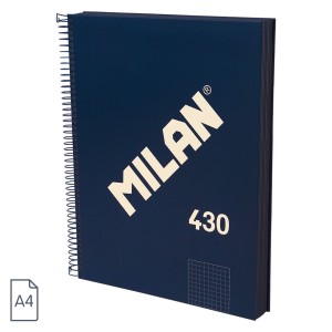 CAIET A4 120 FILE AR SPIRA MILAN ALBASTRU 430 57143E120B