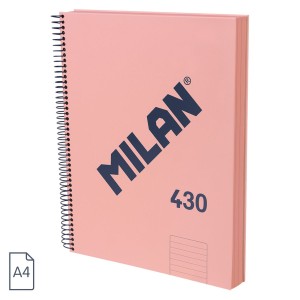 CAIET A4 120 FILE DR SPIRA MILAN ROZ 430 57142E120P