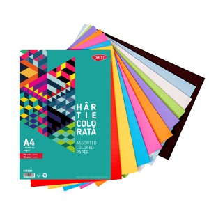 HARTIE COLORATA HR801  A4  100COLI  10CUL  DACO 80G/MP