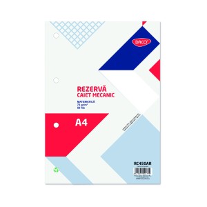 REZERVA CAIET MECANIC A4 50 FILE DACO DR